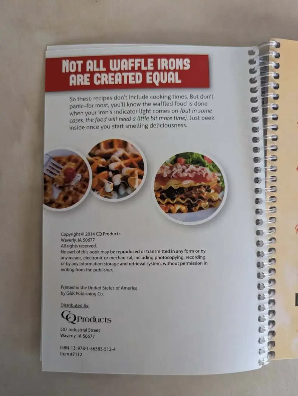 Waffle Iron Genius Hot and Delicious, Ready in Minutes! by G & R Publishing